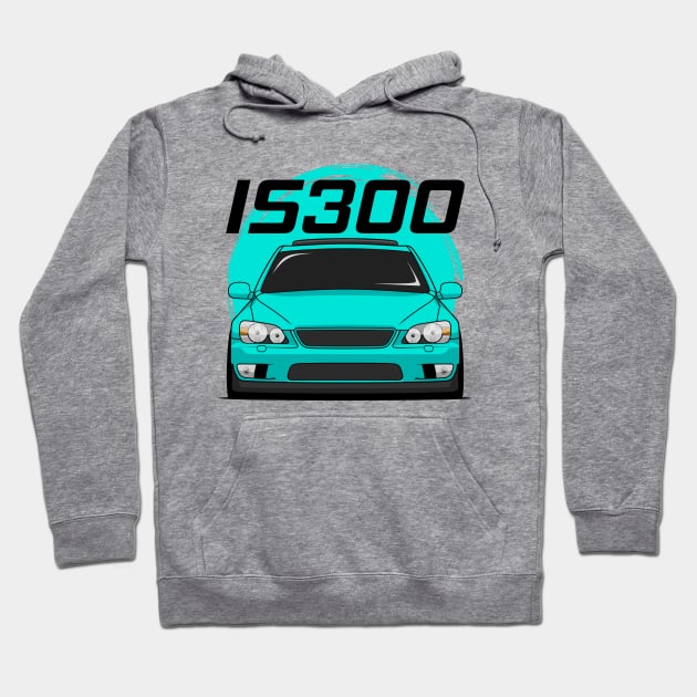 IS300 Cyan Hoodie by GoldenTuners